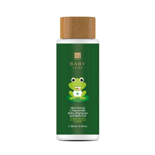 Shampoo e gel doccia per neonati Dr Botanicals Baby Lux all'Aloe Vera