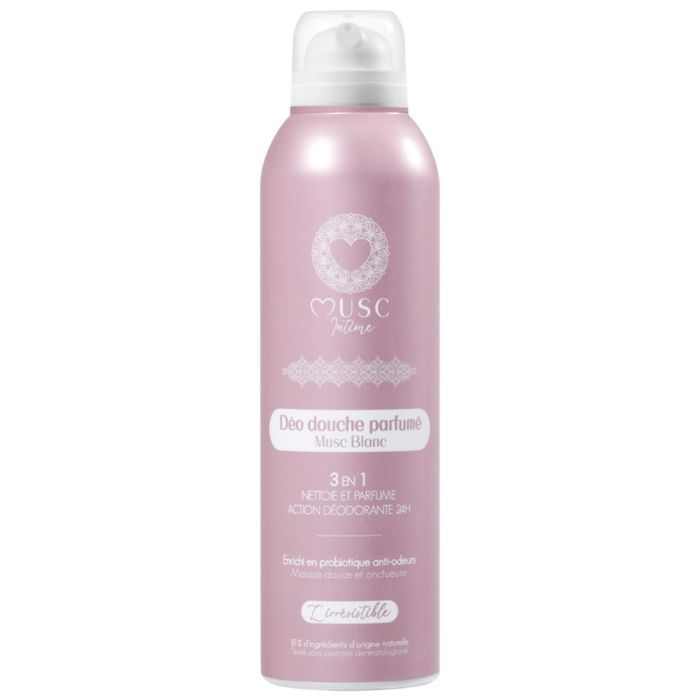 Deodorante - INTIMATE MUSK - Muschio Bianco Irresistibile - Deodorante/Gel Doccia/Profumo 3 in 1 - 200 ml - Adulti