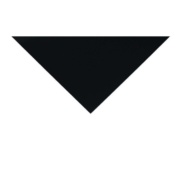 Omkeerbare achterwand in satijnzwart - matzwart - L: 100 cm - B: 50 cm - D: 3 mm - Zwart RAL 9005