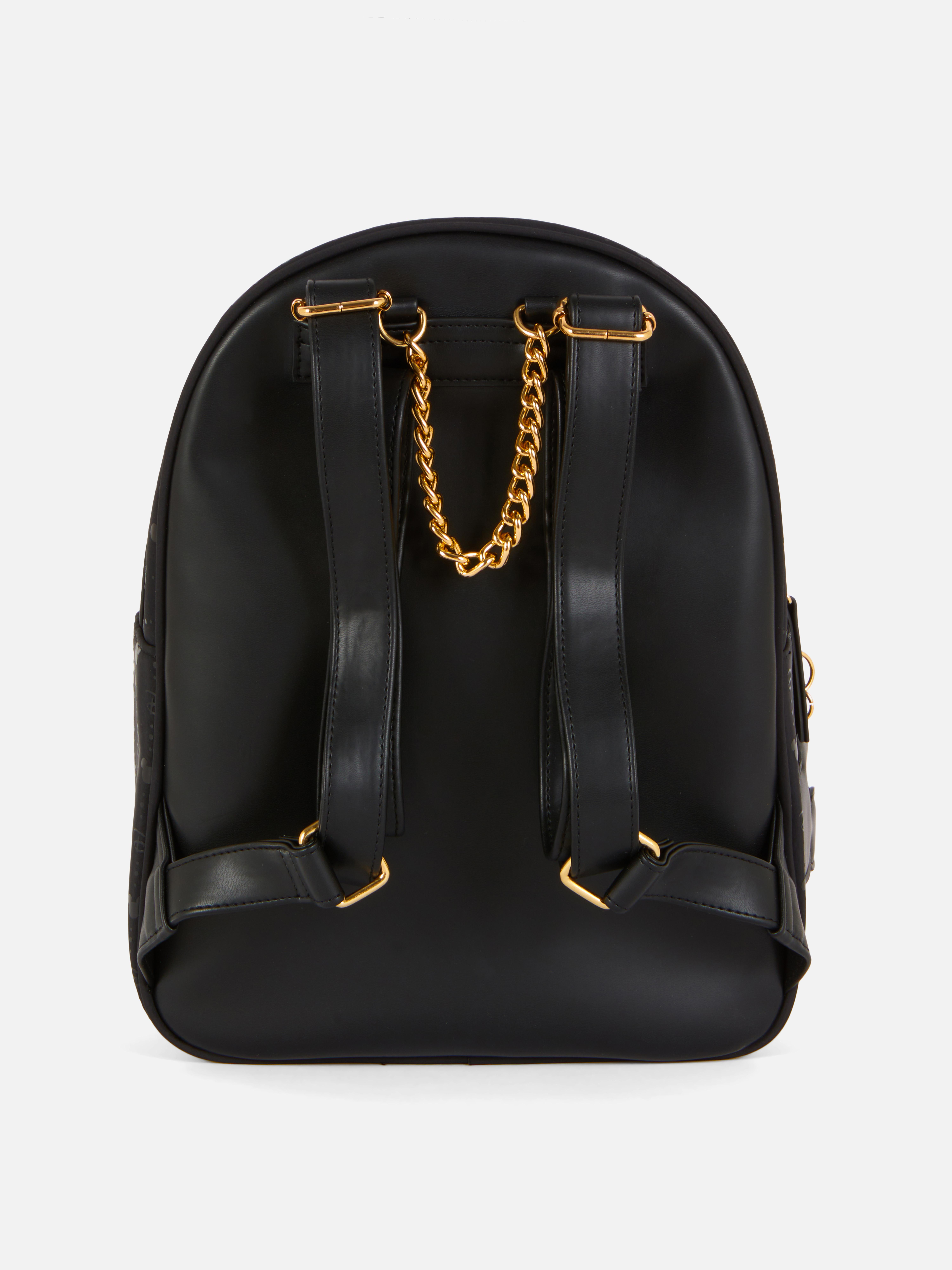 Disneys Mickey Mouse Monogramm-Rucksack Unser Mickey Mouse Rucksack mit goldfarbenen Verzierungen ist ein absolutes Must-have