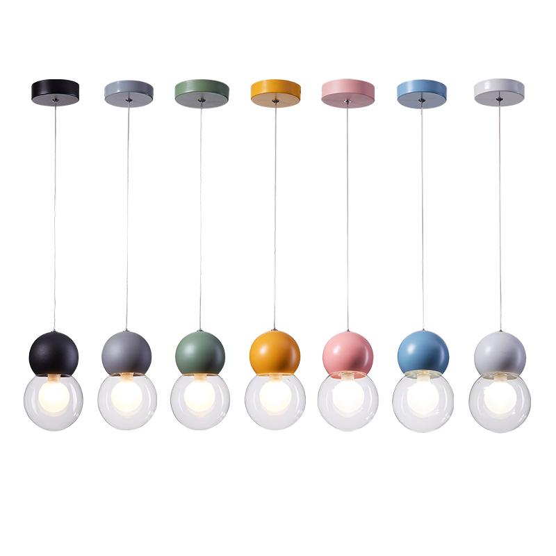 Lámpara colgante Macaron, estilo nórdico, ideal para sala de estar, dormitorio de hotel, mesita de noche, decoración de interiores, luces colgantes, escalera o pasillo.