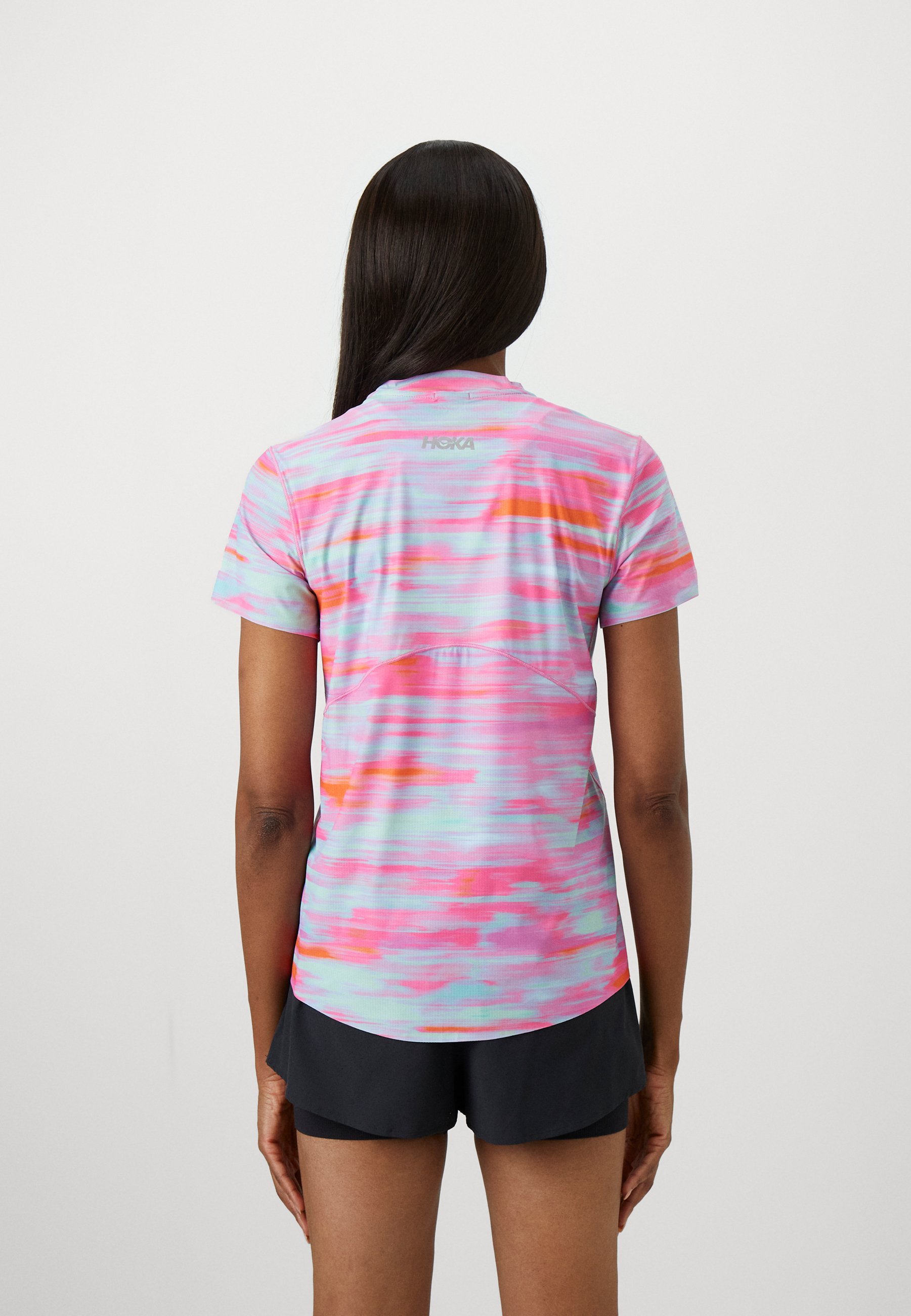 HOKA AIROLITE T-shirt met korte mouwen - Print - roze wazig