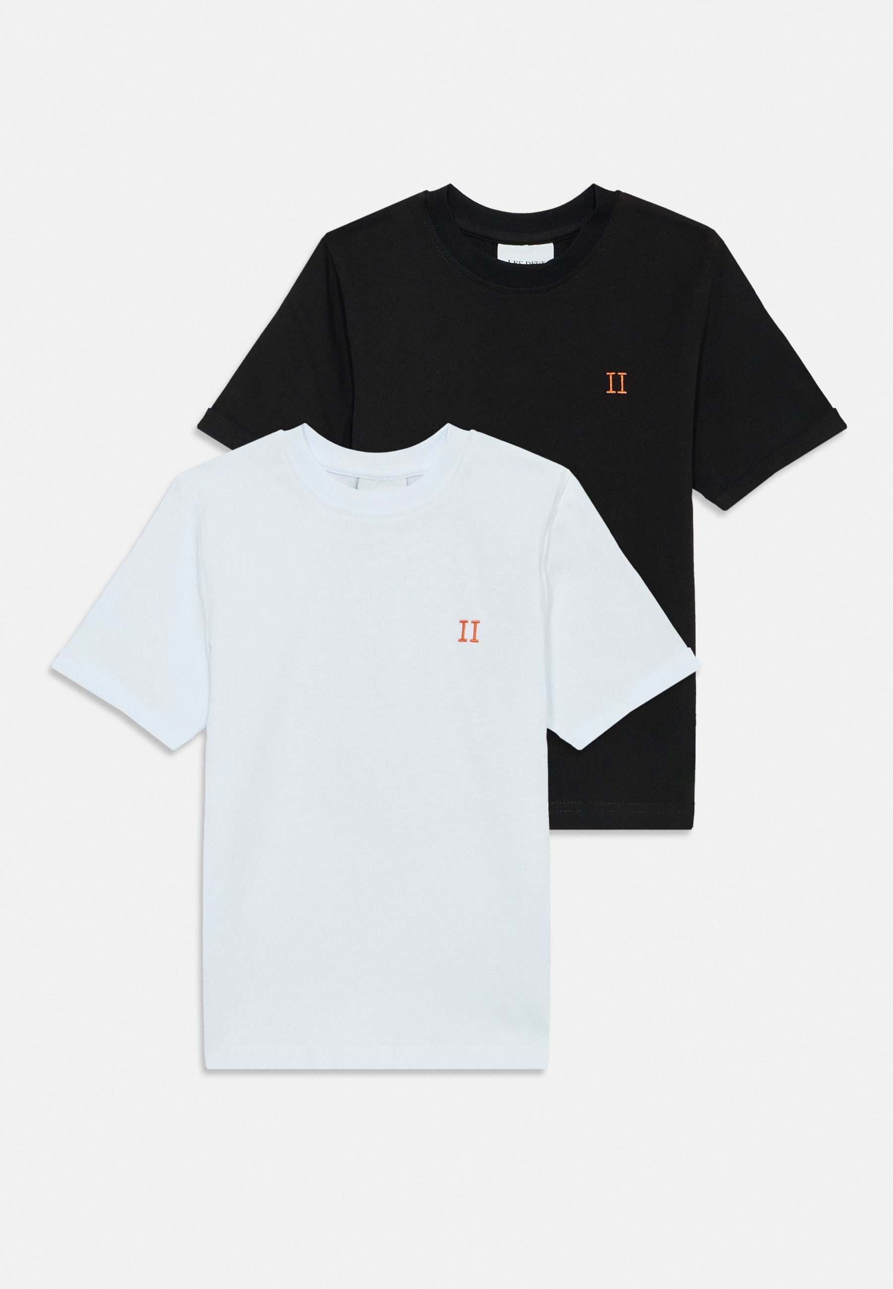 Les Deux NORREGAARD KIDS UNISEX 2-PACK - Basic T-shirt - wit/zwart