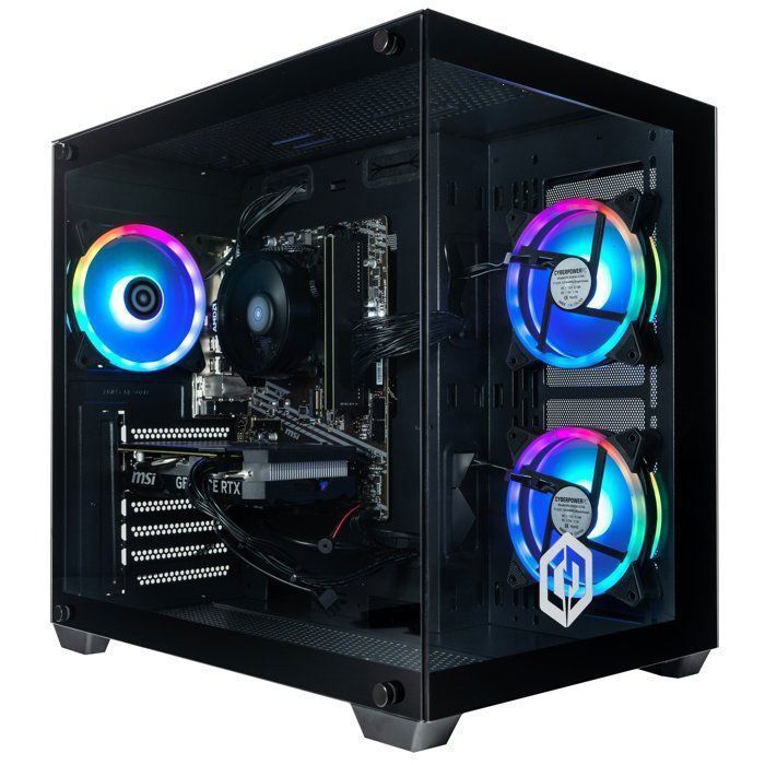 CyberPowerPC PC Gamer - AMD Ryzen 7 5700X - NVIDIA RTX 5060 - 1 TB SSD - 16 GB RAM - Windows 11