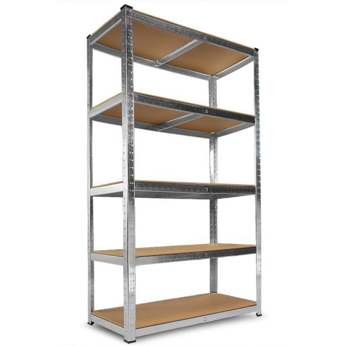 DEUBA Zware Stelling - Staal en MDF - 5 Planken - 180 x 90 x 40 cm