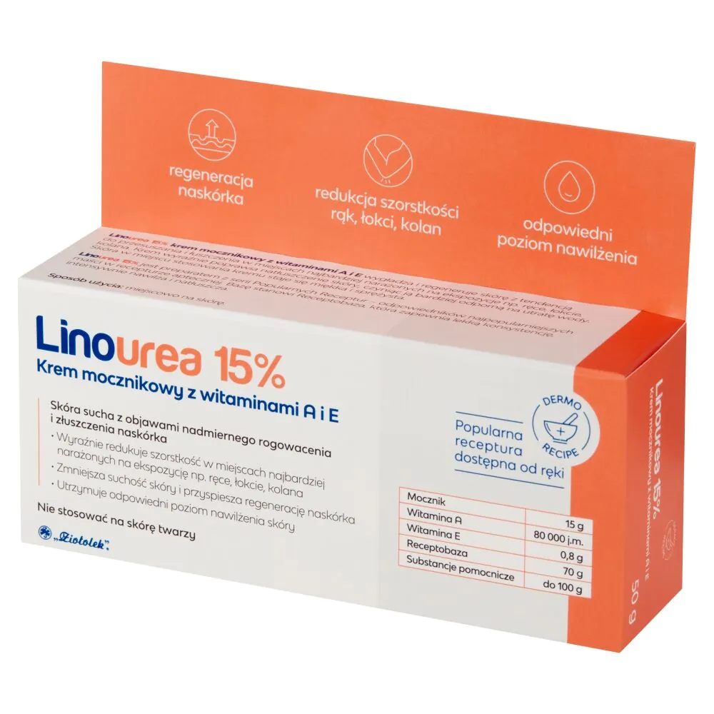 Linourea 15% Krem mocznikowy z wit. A i E -