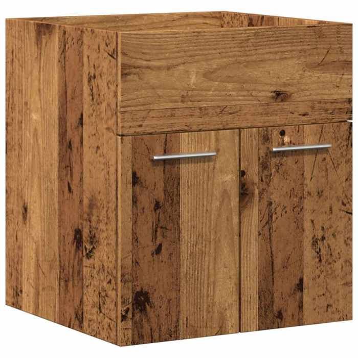 vidaXL 2-teiliges Badezimmermöbelset, Holzwerkstoff, 3328581