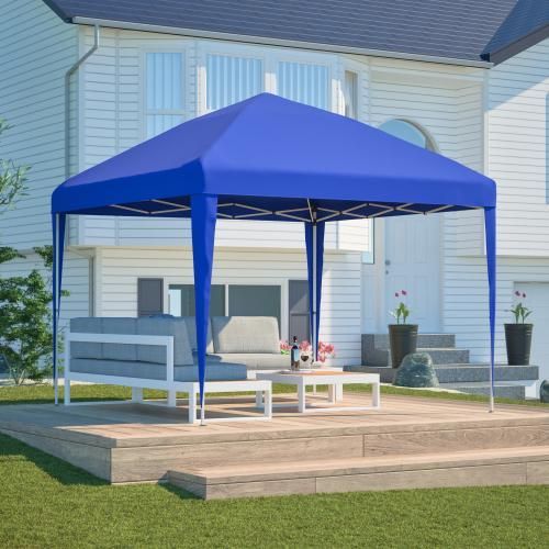 Tuinpaviljoen, 3x3m opvouwbaar pop-up tuinpaviljoen, UV 50+ zonbescherming, inclusief 4 zandzakken en opbergtas (blauw)