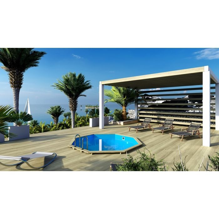 Coral 3.25x3.25m Wooden Swimming Pool - 1.18m Deep - BAS7301OSP