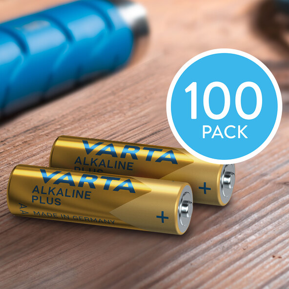 Alkaline Plus AAA Batteries, Pack of 100