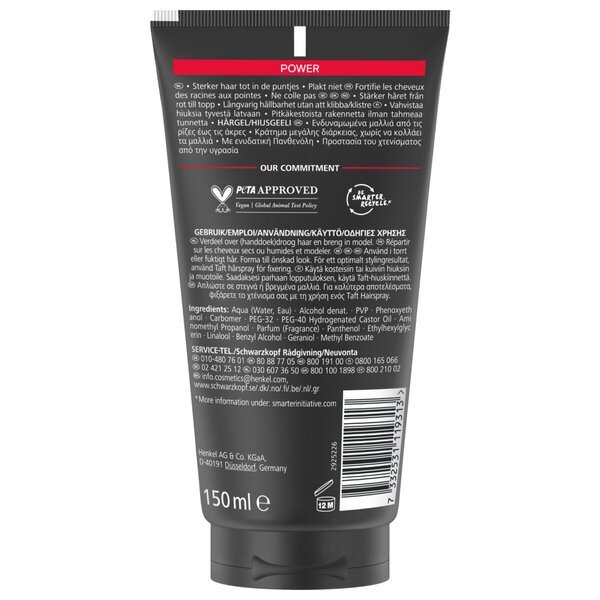 Taft Hold 5 Power gel za oblikovanje kose 100 ml