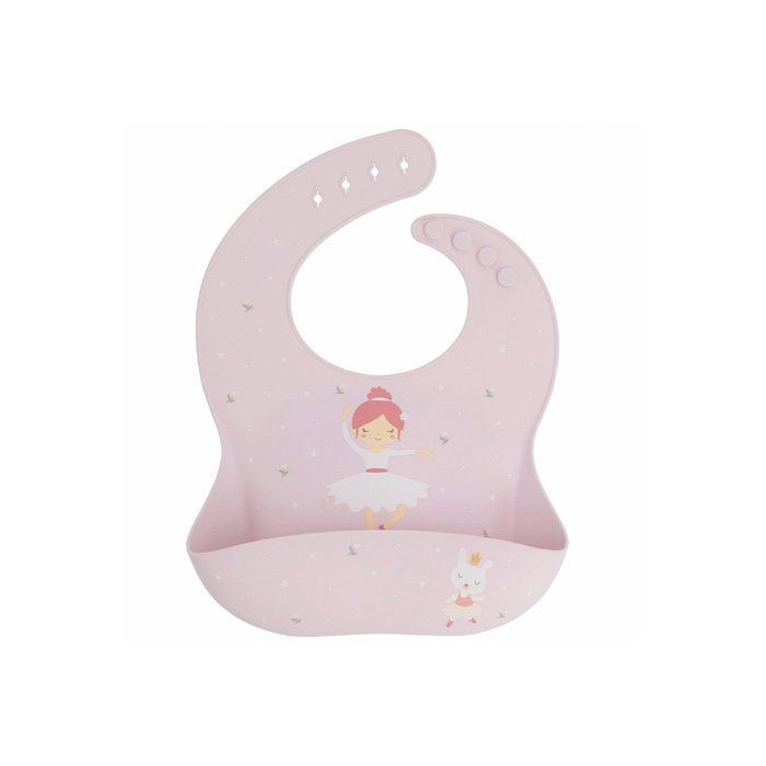 Tutete Bavoir en Silicone avec Poche, Ballet