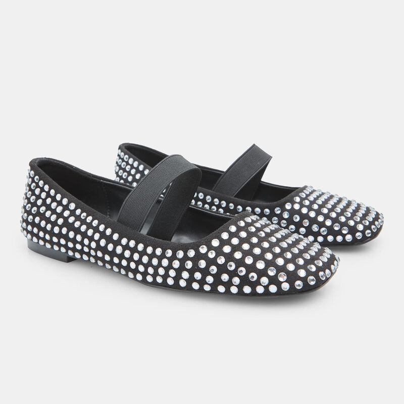 BATA RED LABEL Mary Jane ballerina's voor dames met strass-steentjes