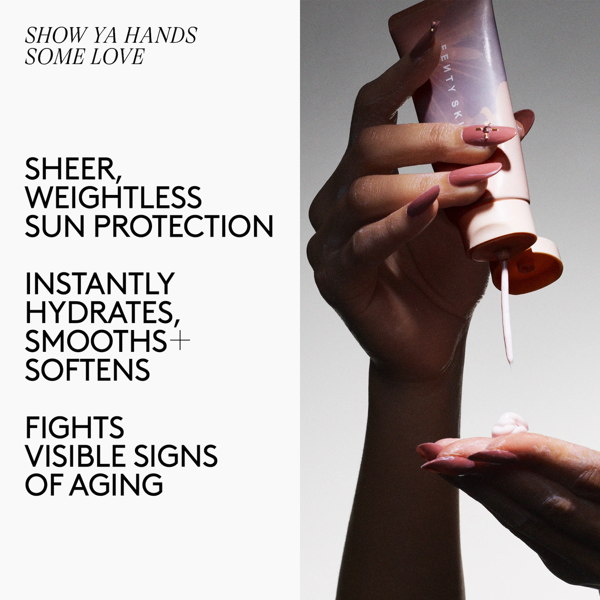 Cremă de mâini cu protecție solară minerală cu spectru larg Hydra Vizor SPF15 40 ml - Fenty Skin