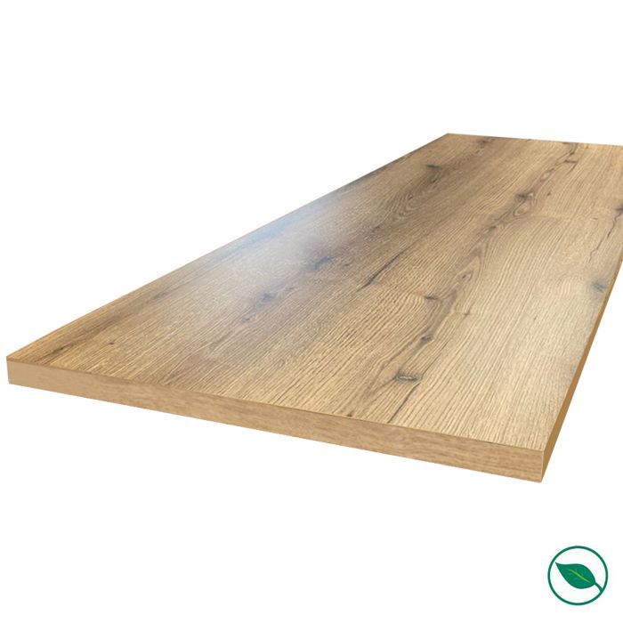 HPL oak laminate kitchen island 1600 x 900 x 38 mm FSC - FORESTEA Signature range. Dimensions: 1600 mm x 900 mm x 38 mm