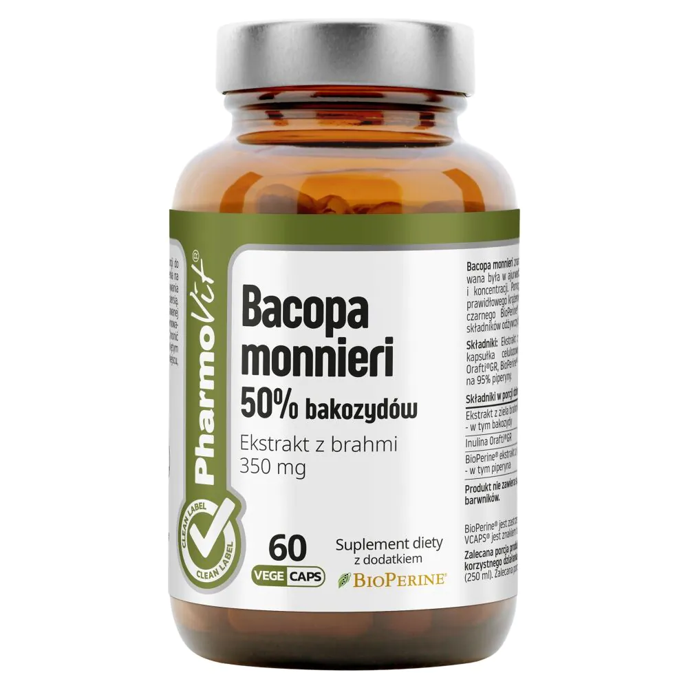 PharmoVit Clean Label Bacopa Monnieri kapsułki