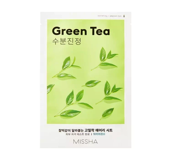 Missha Airy Fit Sheet Mask nawilżająca maseczka w płachcie Green Tea 19ml