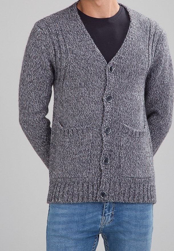 Minimum Cardigan - gråmelert