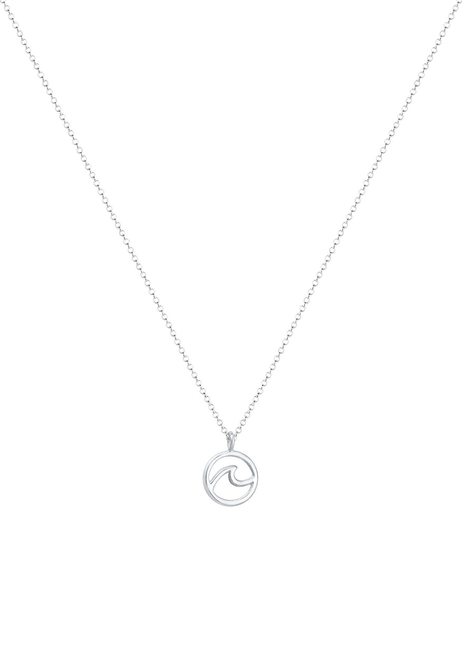 Elli Mer Vague Maritime Été Collier Femme - (925/1000) Argent