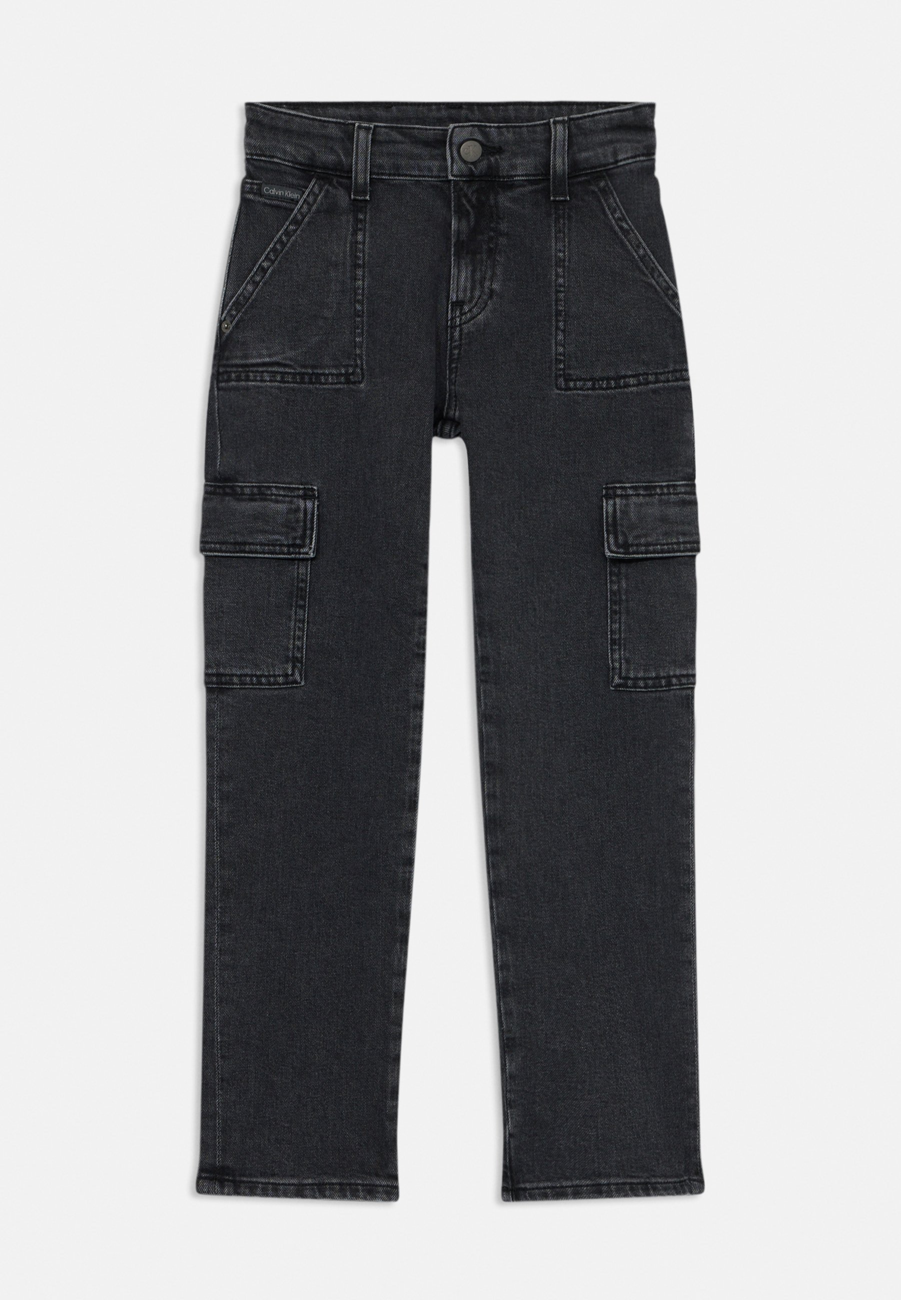 Calvin Klein Jeans REGULAR UNISEX - Rechte pijpen - antracietgrijs