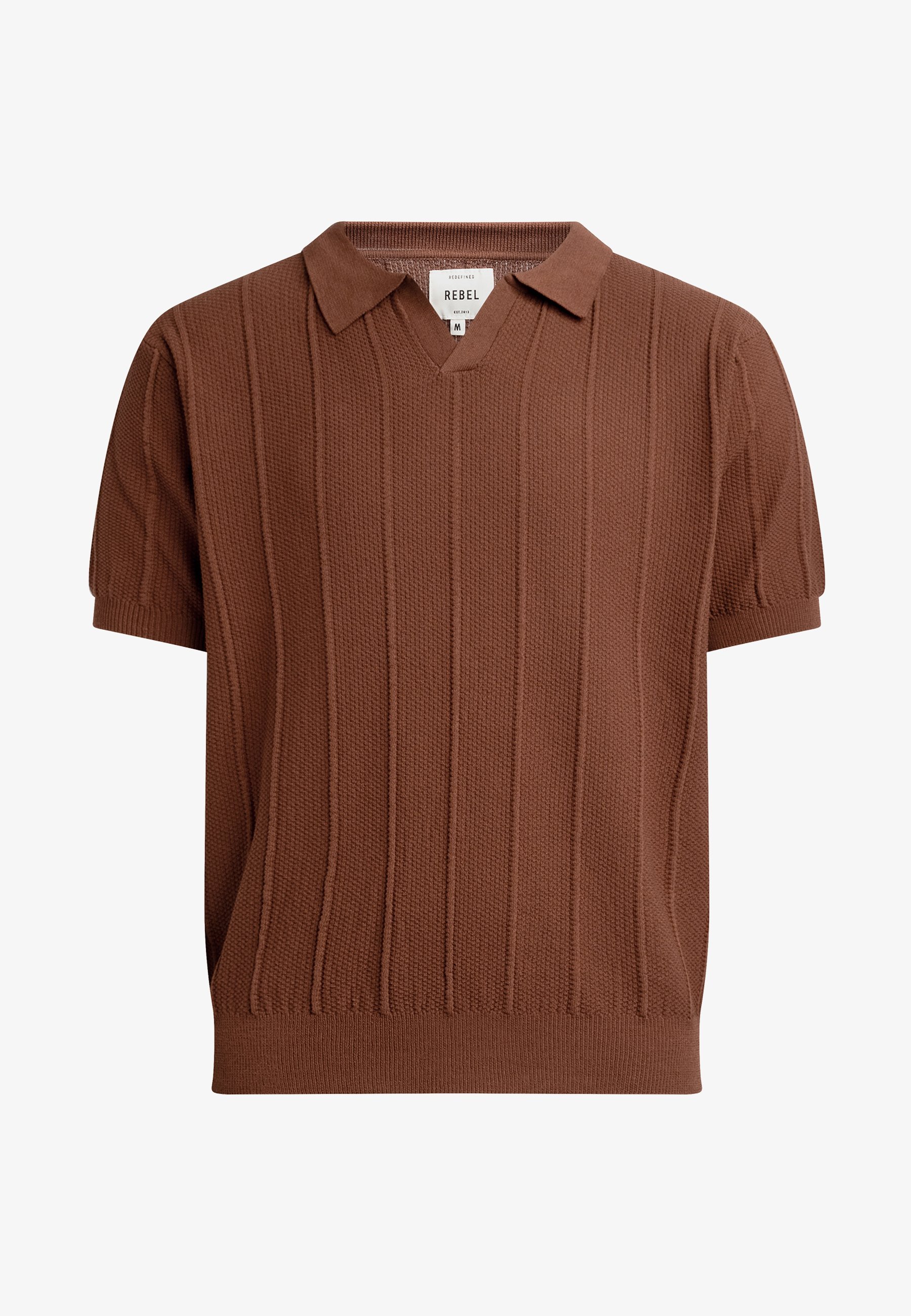 Redefined Rebel DYLAN REGULAR FIT - T-shirt met print - bruin