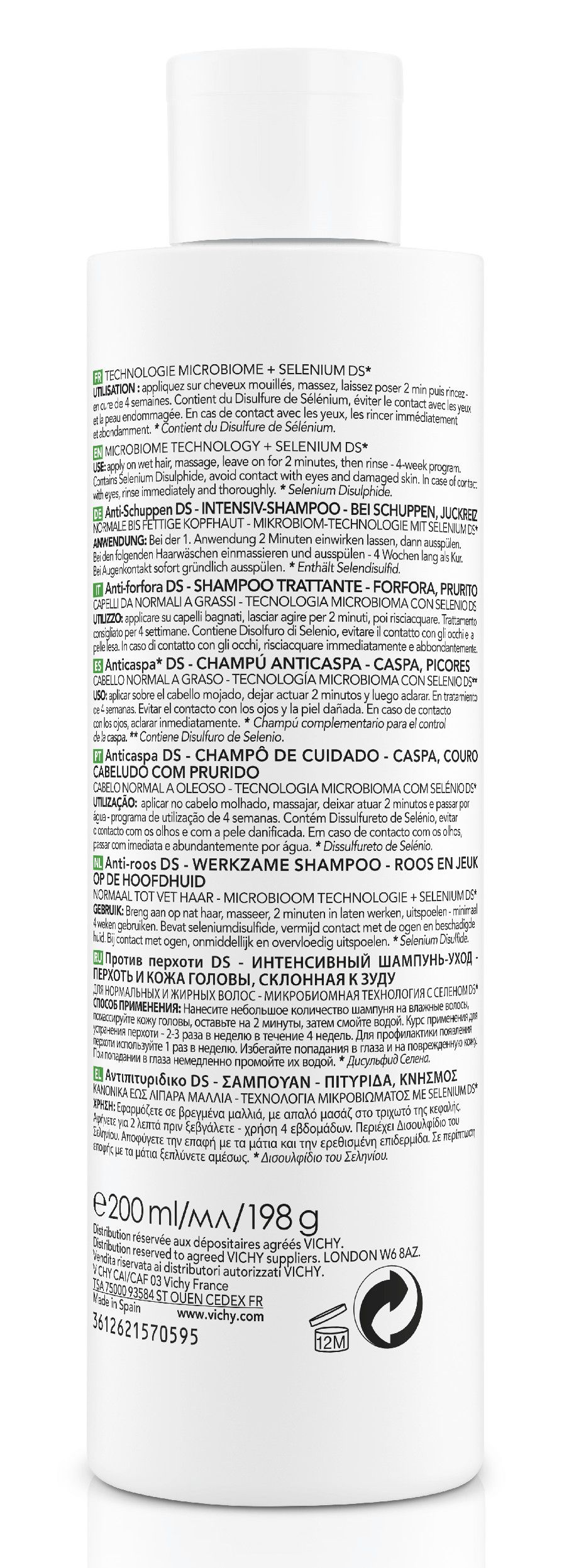 Dercos šampon protiv peruti za masnu kosu Šamponi protiv peruti iz apoteka