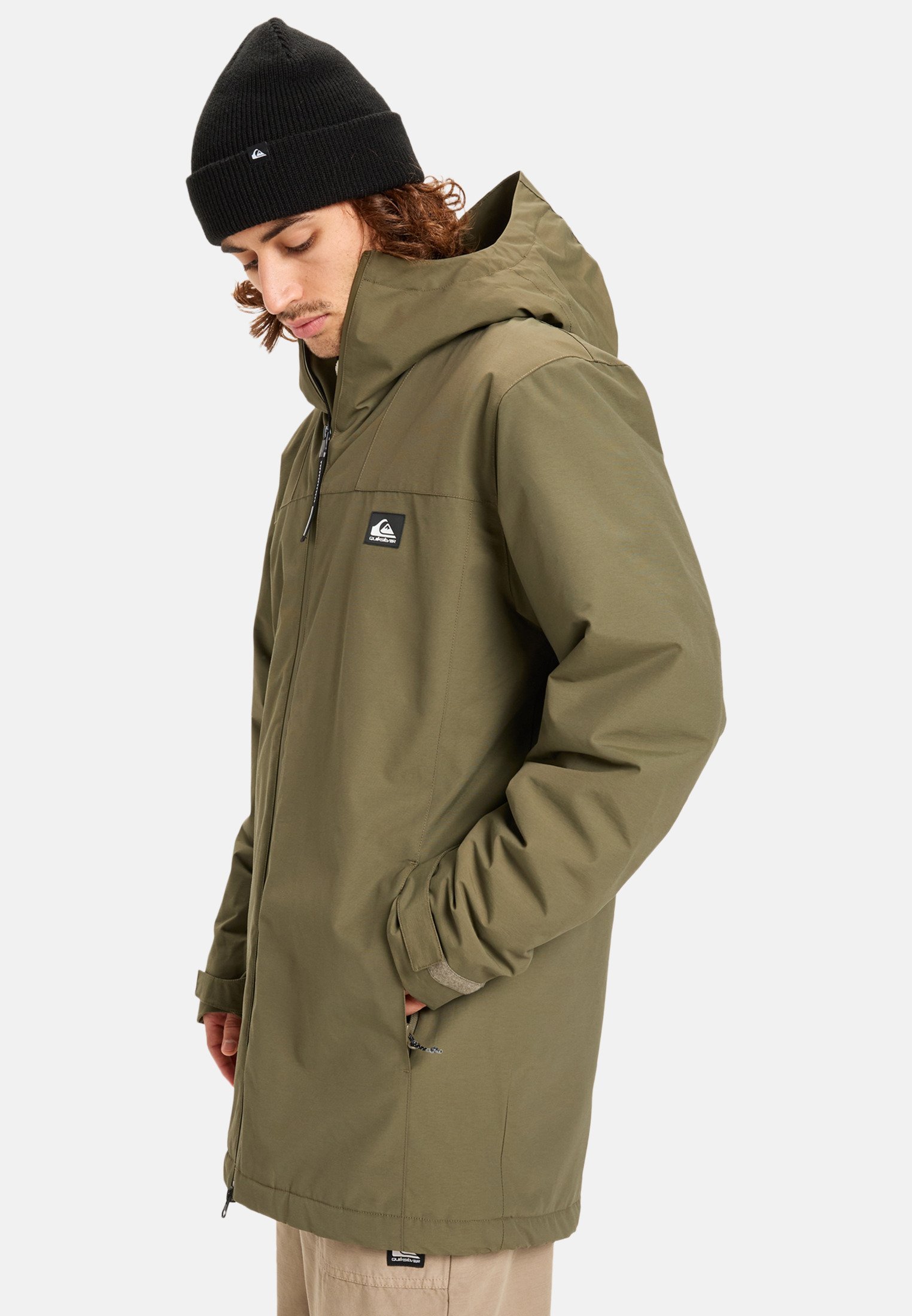 Quiksilver OVERCAST - Giacca impermeabile - foglia d'uva