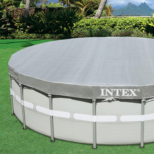 Couverture de piscine Intex Deluxe Ultra Frame de 488 cm avec protection UV