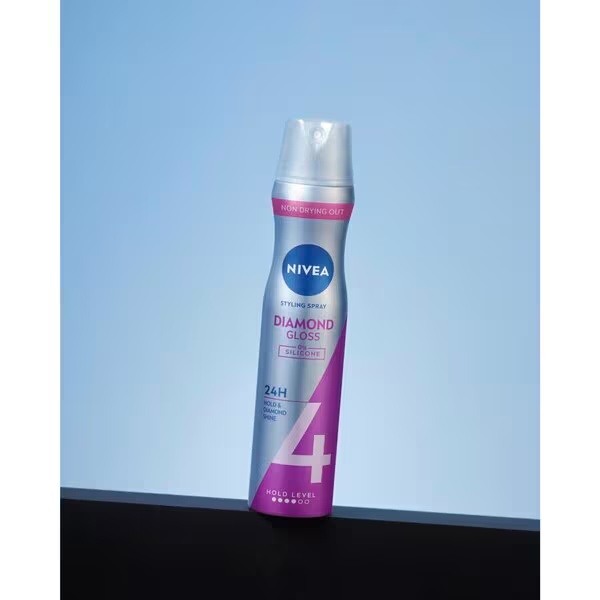 NIVEA Diamond Gloss Care Hold 4 lak za kosu za oblikovanje kose 250ml