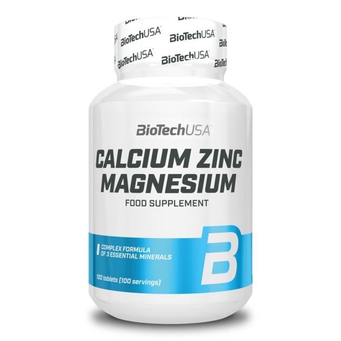 Calcium BioTech USA - Calcium Zinc Magnesium - 100 Tablets