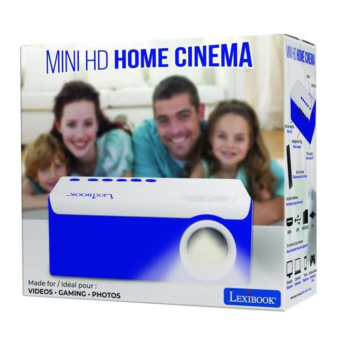 Portable video projector for watching movies, photos, and games