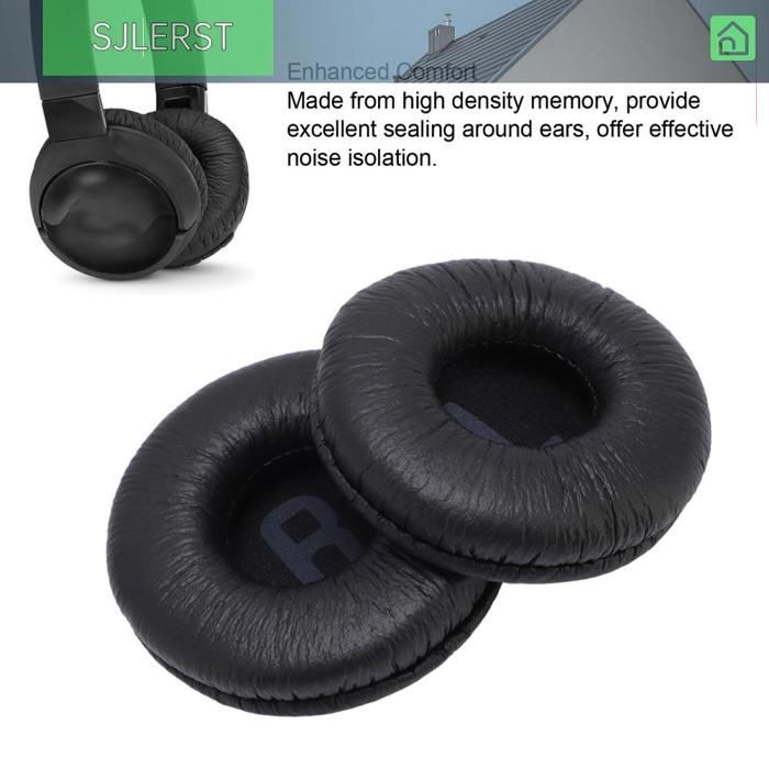 sjlerst Tampon d'oreille de casque 6PCS Casquet Remplacement du coussin d'oreille Enhanced Confort Noise son videoprojecteur Noir