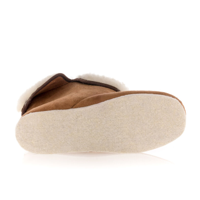 Pantuflas marrones para mujer
