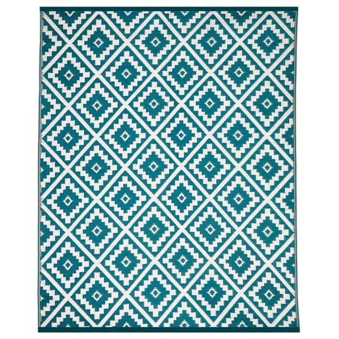 IDMARKET BAHAMAS Buitenkleed, Eendenblauw, 180 x 280 cm