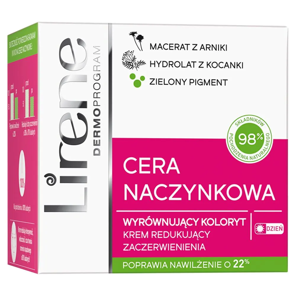 Lirene Cera Naczynkowa Krem wyrównujący koloryt