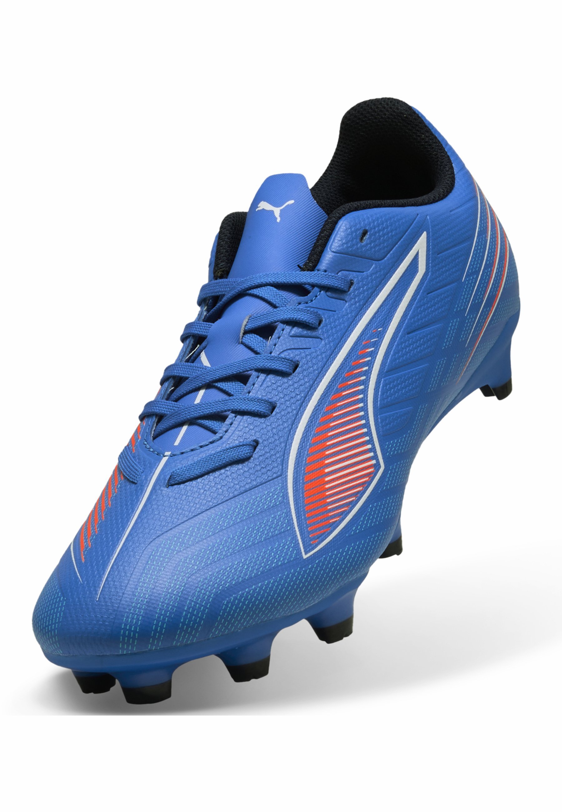 Puma ULTRA 6 PLAY - Voetbalschoenen voor stevige ondergrond - ultrablauw-wit-gloeiend rood