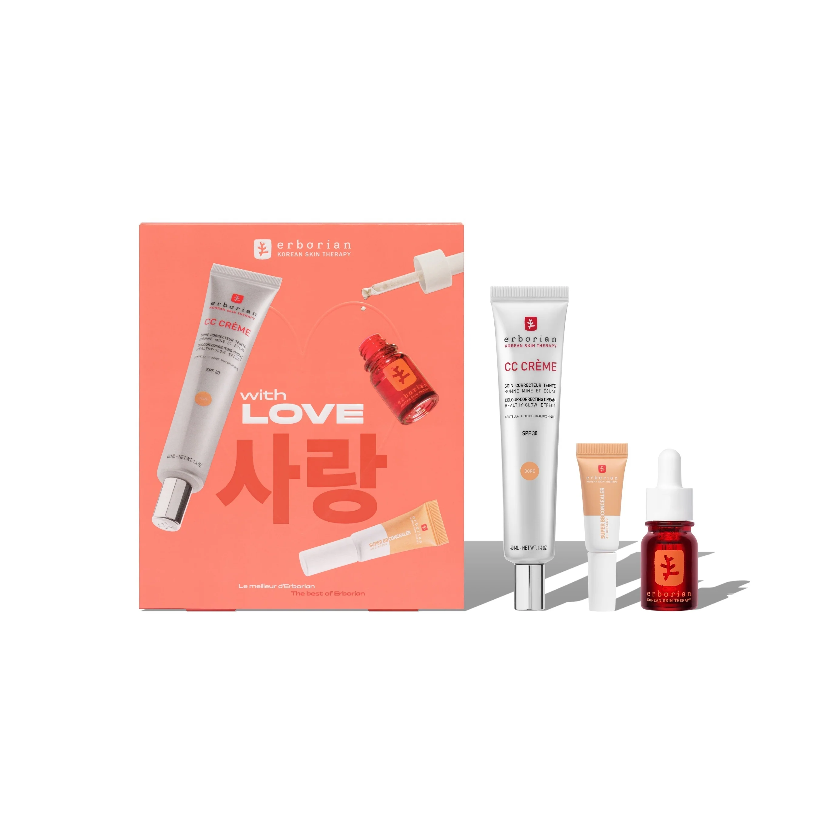 BB Cream & CC Cream XMAS KIT 2026 The Best of Erborian Kit - Doré - Cofanetto Make Up, BB Cream