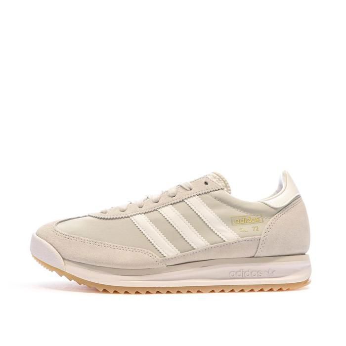 Adidas SL 72 herensneakers in beige/roze/grijs.