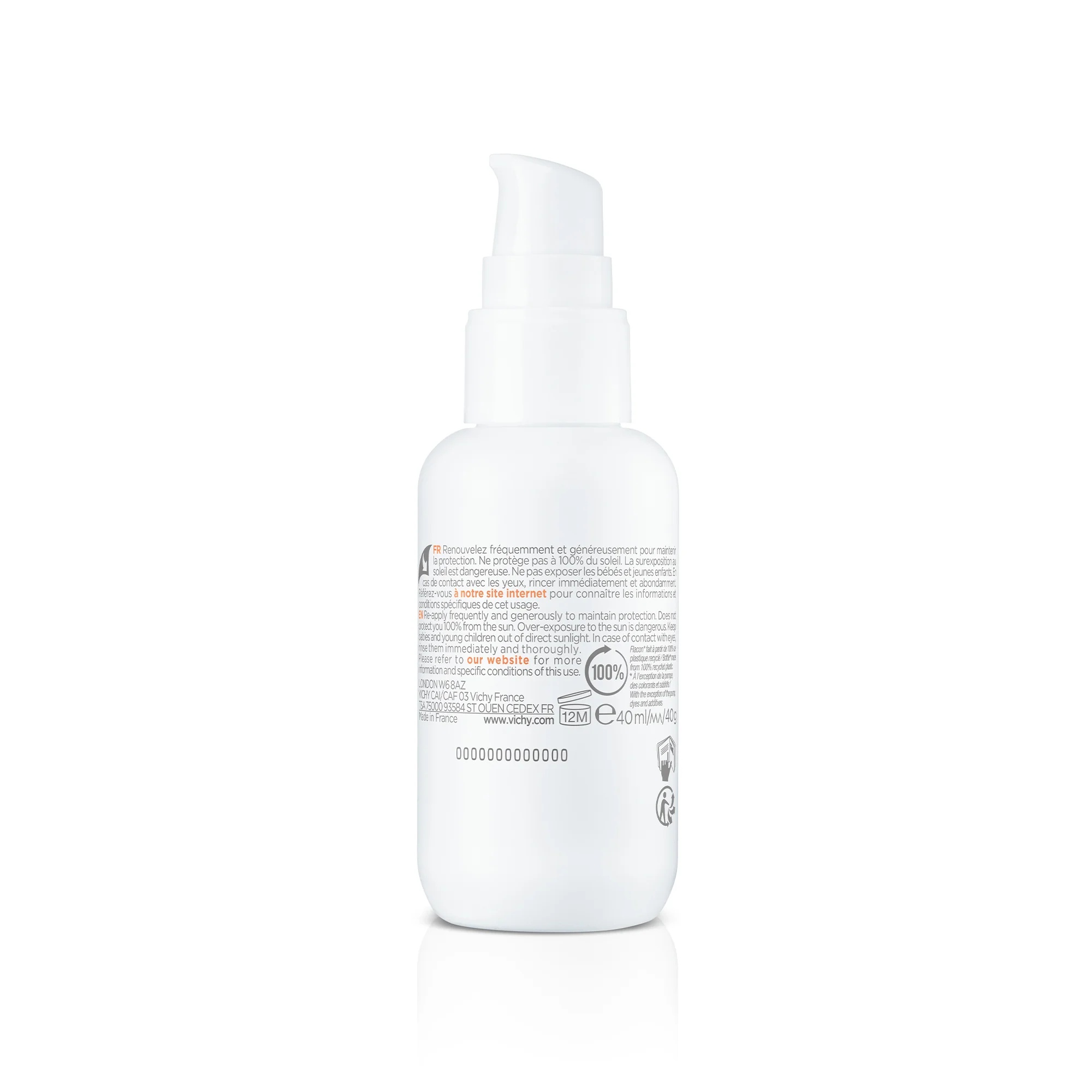 VICHY Vichy Capital Soleil UV Clear FPS 50+ Fluido contra imperfeições da pele 40 ml