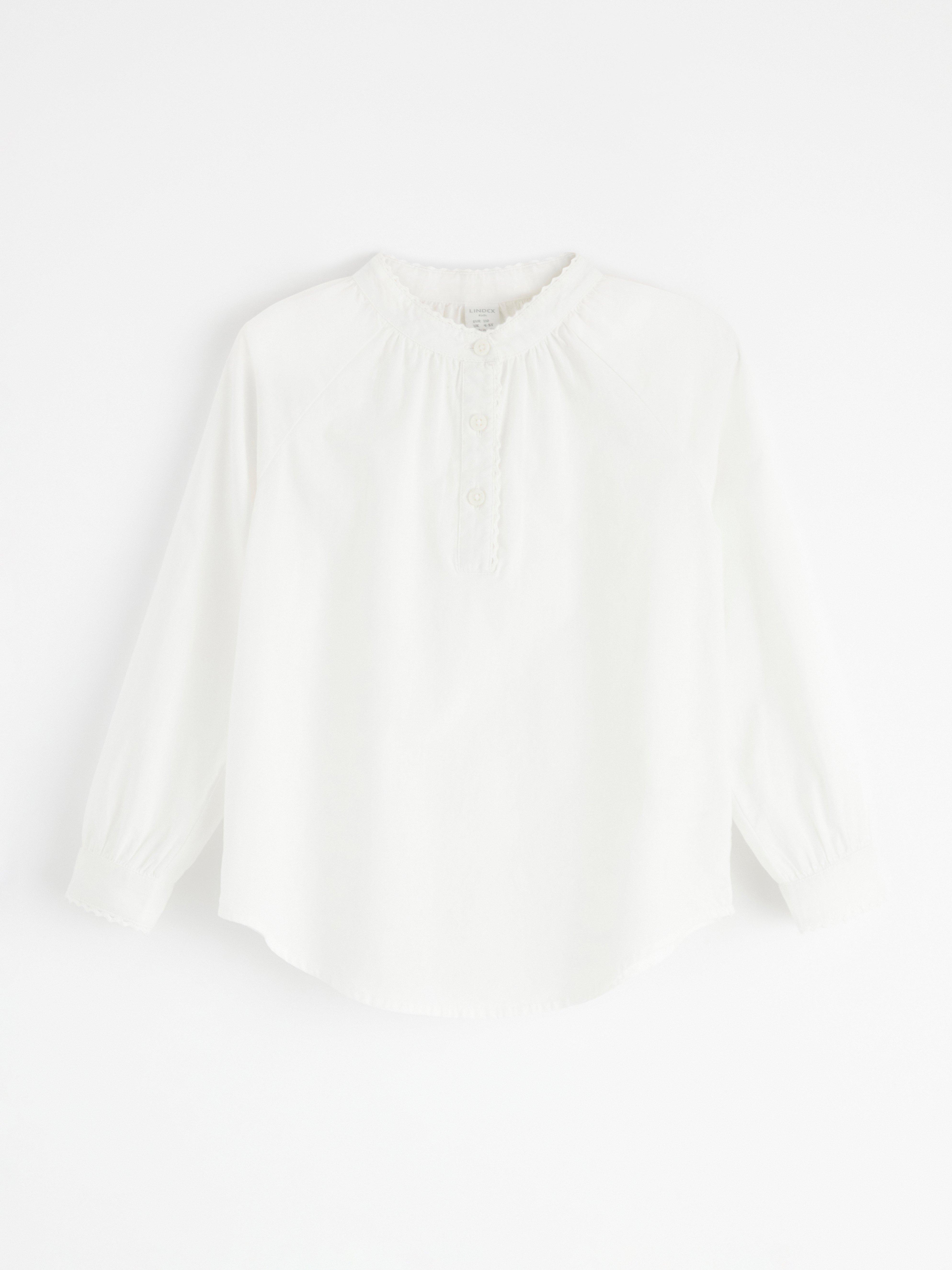 Bomullsblus White