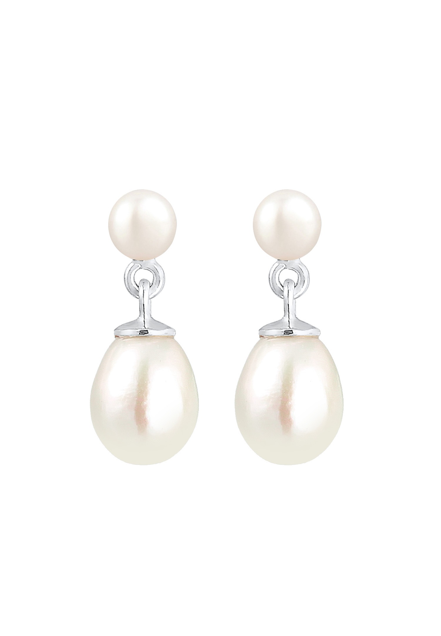 Elli PREMIUM Elli PREMIUM Boucles d'oreilles Femmes pendentif d'oreilles noble avec perles de culture d'eau douce en argent sterling 925