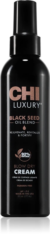 CHI Luxury Black Seed Oil Blow Dry Cream hranilna in termična zaščitna krema za glajenje las