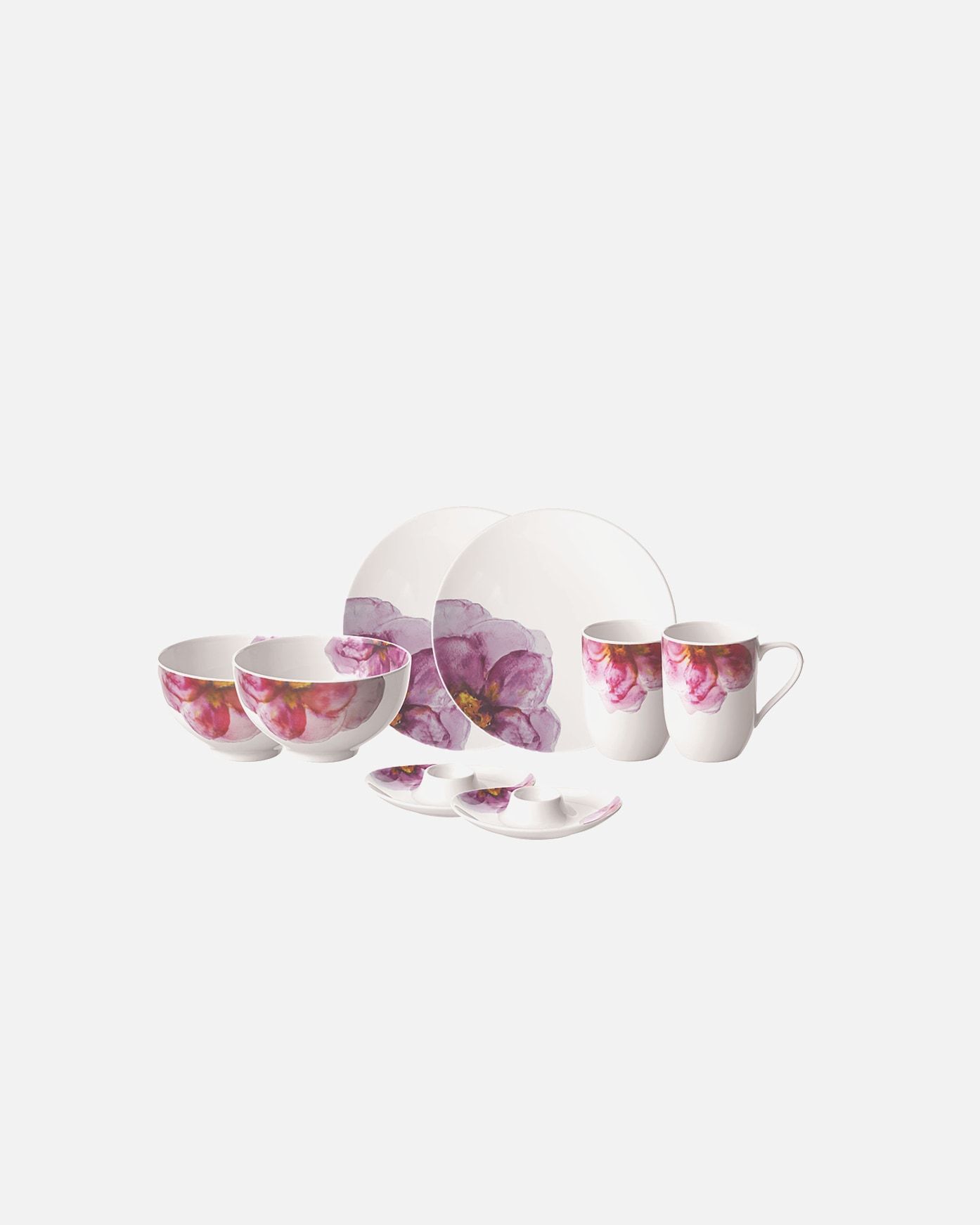 Villeroy & Boch 8 daļu brokastu komplekts EC Rose Garden - 1 daļa
