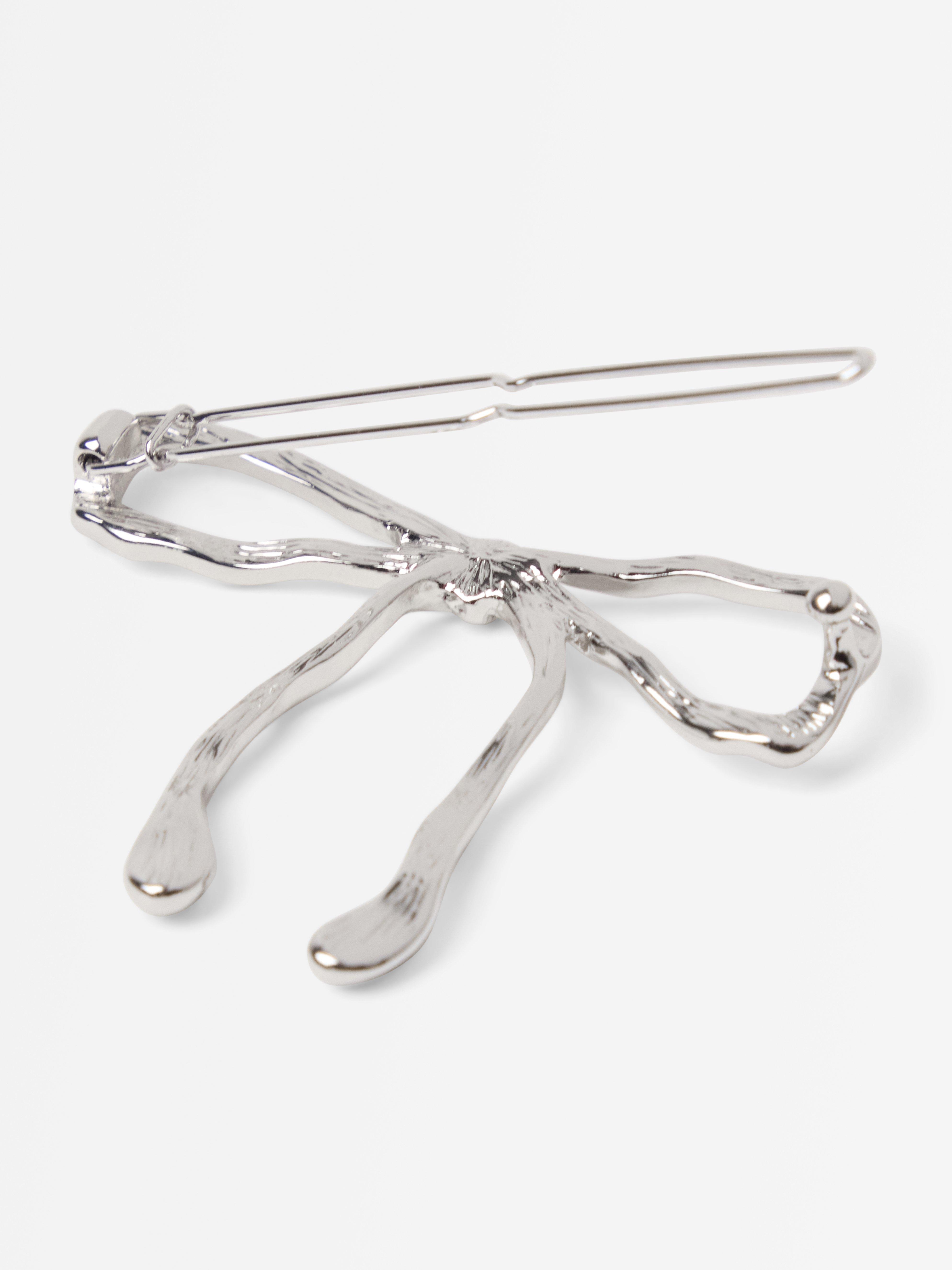 Hårklämma i metall Silver