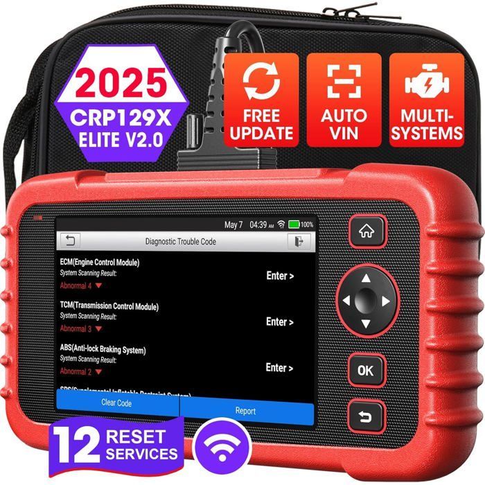 Herramienta de diagnóstico OBD2 LAUNCH CRP129X V2.0 (versión mejorada del CRP129) - Multilingüe - En francés