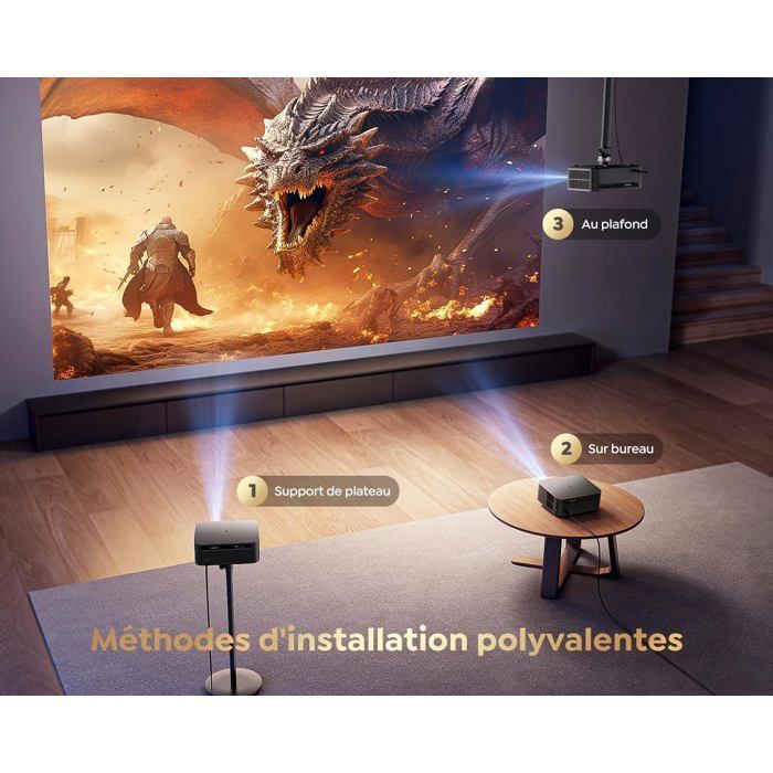 4K-videoprojector - BAZARLAND30 - K12 - 1500 ANSI lumen - WiFi 6 - Bluetooth 5.2