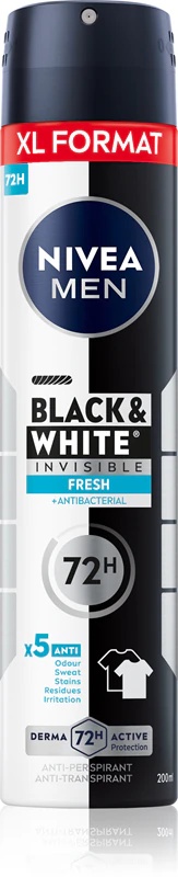 NIVEA MEN Black & White Fresh antiperspirantas su purškikliu