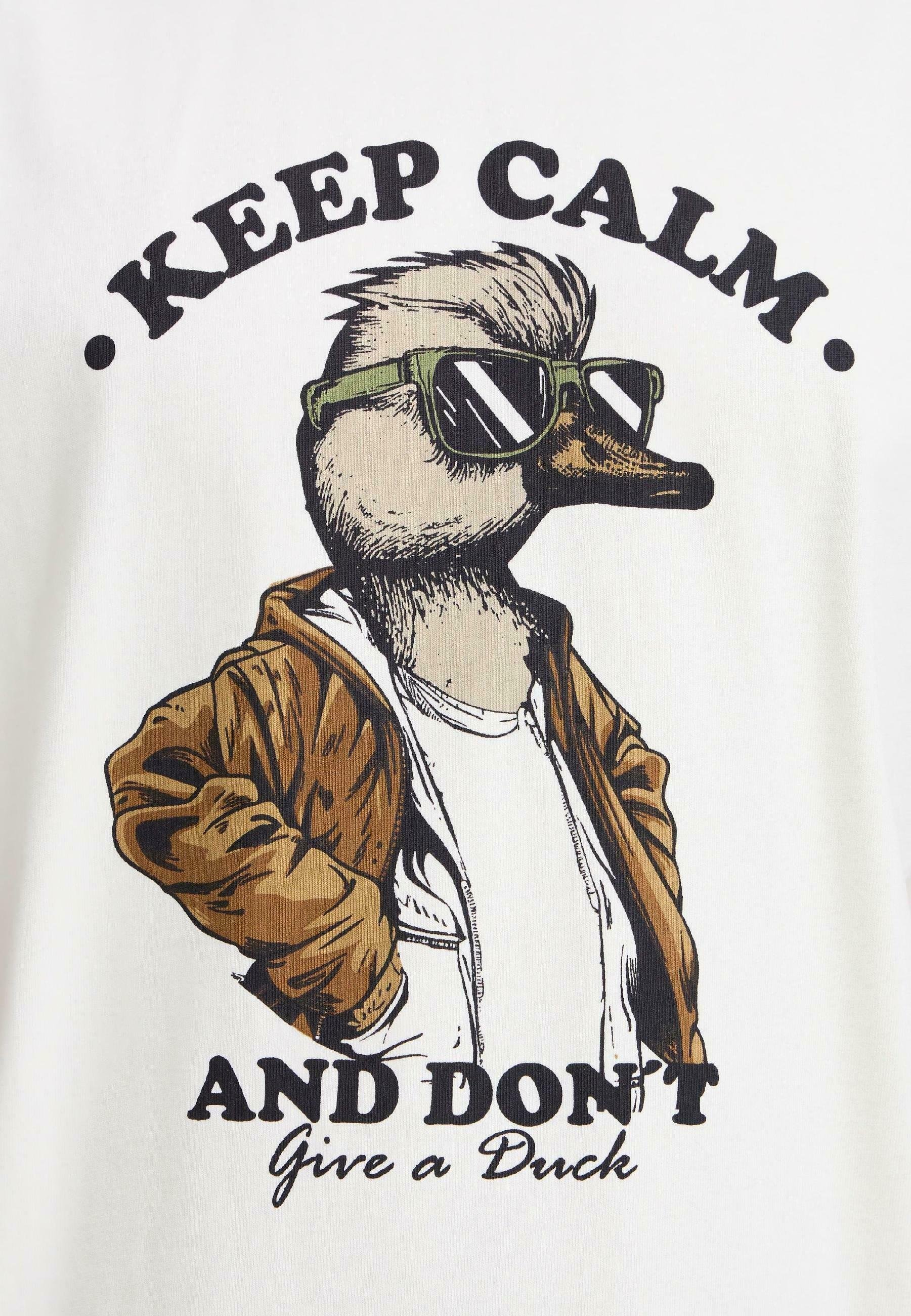 Blend BHIVIK - Tricou cu imprimeu - rață albă