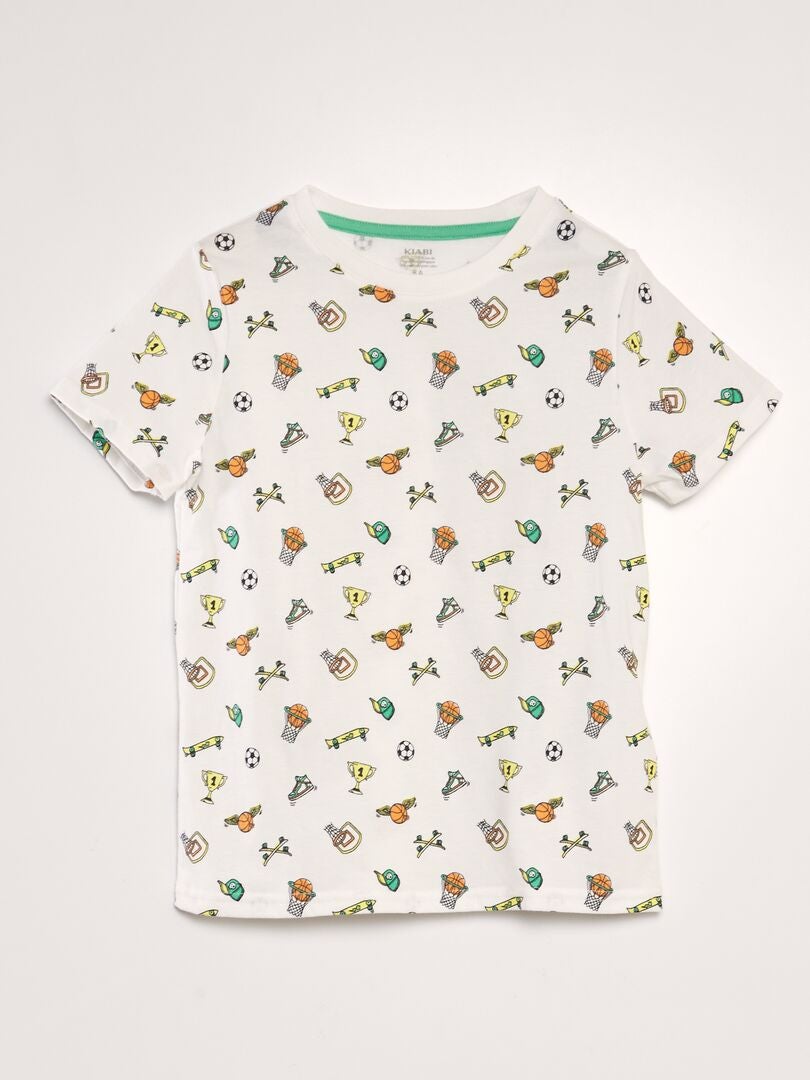 Camiseta estampada - BEGE