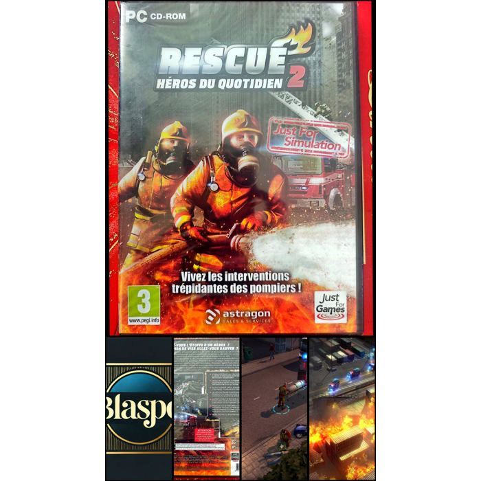 Rescue 2 Héros du Quotidien PC CD-ROM Neuf Sous Blister Jeu en Français Simulation Pompiers Astragon PEGI 3+